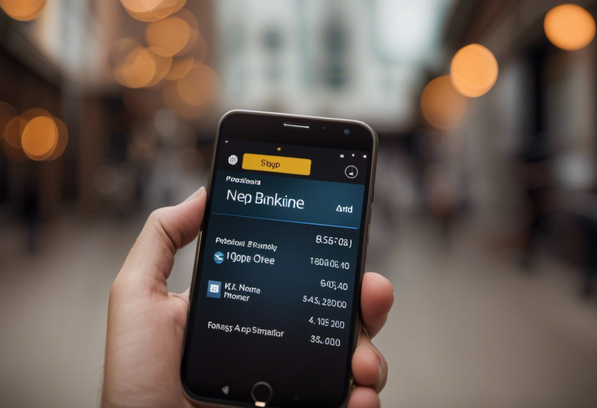 Application bancaire sur smartphone